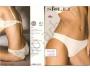 Briefs in skin effect shiny microfiber with lace flounce applied sideways on the back with a floral pattern 1685 SiLei