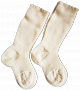 2 Calze per neonato primi mesi in lana ecologica anallergica gamba lunga Prisco A 2 paia