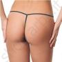 Invisible tanga in microfibre and elasthane, with cotton gusset
