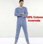 Men's Sleepsuit Lightweight back-zip hot winter-cotton 1000