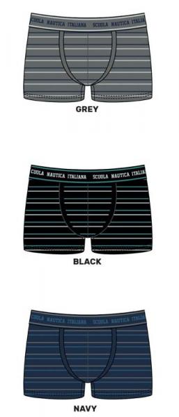 Boxer cotone elasticizzato con elastico esterno Scuola Nautica Italiana 2330