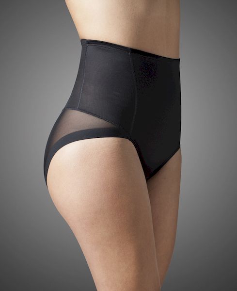 Guaina vita alta con invisibile tulle elasticizzato effetto perizoma Selene 907