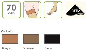 Linea Modasana Autoreggente 70 Denari - Punta Aperta / Chiusa Gloria Med - Gualtieri Center