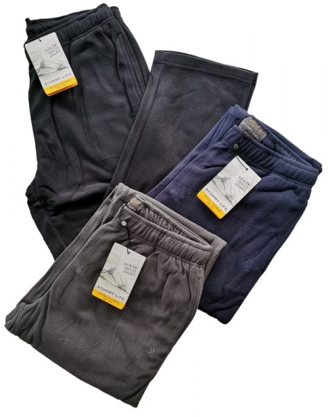 Pantalone in pile con tasche per uomo caldissimo isolante Stormy Life 3001/ 41514 ANTRACITE