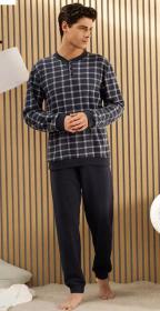 Pigiama uomo felpato "piuma" leggero e caldo punto Milano Kissimo 15013