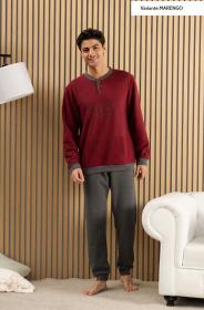 Pigiama uomo felpato "piuma" leggero e caldo punto Milano Kissimo 15023