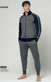 Tuta per uomo in cotone felpato invernale casa sport e tempo libero Lotto 2036