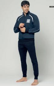 Tuta per uomo in cotone felpato invernale casa sport e tempo libero Lotto 2038