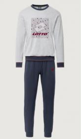 Pigiama caldo cotone invernale 100% cotone uomo Lotto 2114