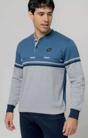 Pigiama per uomo in caldo cotone invernale 100% cotone a Serafino Lotto 2127