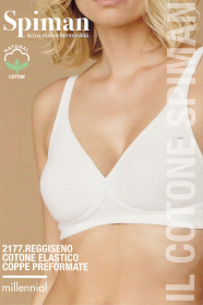 Reggiseno anallergico cotone 90% classico senza cuciture Spiman 2177