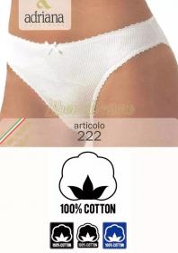 Slip donna a costina 100% cotone morbidissimo Laiole 222