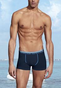 Boxer elasticizzato tinta unita con elastico esterno Scuola Nautica Italiana 2362