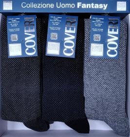 Calza lunga caldo cotone invernale jacquard Enrico Coveri Fashion 245