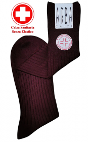 Men's 100% cotton socks with no elastic at the top.﻿