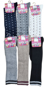 Calza Coveri bambina gamba lunga caldo cotone fantasia Aurora 274