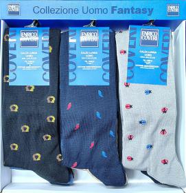 Calza Coveri gamba lunga portafortuna in filo di Scozia Summer 306