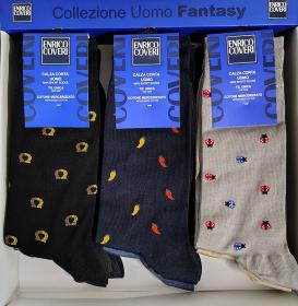 Calza Coveri uomo gamba corta porta fortuna in filo di Scozia Dynamic 306