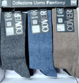 Calza lunga Enrico Coveri caldo cotone invernale puntini colorati Winter 31