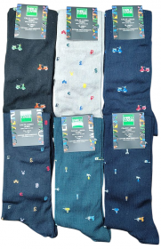 Calza Coveri gamba lunga Vespa Valute e Attrezzi colorati filo di Scozia Forward 32