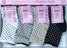 Coveri donna gamba corta caldo cotone invernale pois Elisa 337