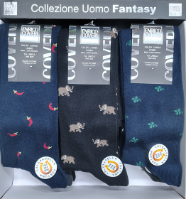 Calza lunga caldo cotone invernale Calza della Fortuna Enrico Coveri Winter Line 393