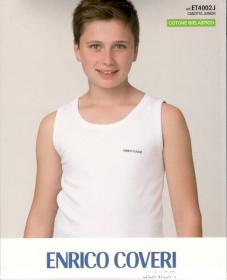 Canotta ragazzo da 11 a 16 anni colorata cotone bielastico 4002 Coveri