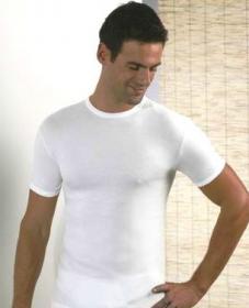 T-shirt uomo cotone elasticizzato collo basso CLUB88 410169