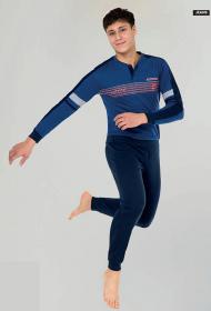 Pigiama caldo cotone invernale per ragazzo da 10 a 16 anni Lotto 4211