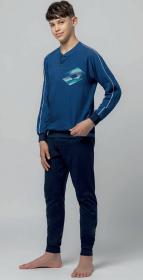 Pigiama lungo per ragazzo dai 12 ai 16 anni LOTTO cotone 100% LP4222