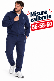 Tuta per uomo calibrata caldo cotone felpato pesante Nazareno Gabrielli 5097EX