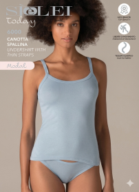 Canottiera donna spalla stretta in Modal elasticizzato freschissimo SieLei 6000