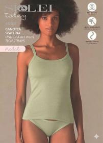 Canottiera donna spalla stretta in Modal elasticizzato freschissimo SieLei 6000