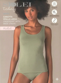 Canottiera donna spalla media in Modal elasticizzato freschissimo SieLei 6004