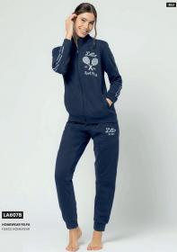 Tuta per donna in cotone felpato invernale caldo sport e tempo libero Lotto 6078