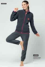 Tuta donna sherpa in caldo pile agnellato morbidissimo isolante Lotto 6086