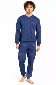 Pigiama per uomo 100% cotone invernale interlock Kissimo U8005