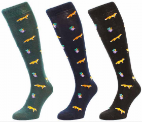 Calza per uomo gamba lunga caldo cotone invernale Volpe e l'Uva SC 9087L