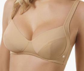 Classic bra with no underwiring in smooth stretch microfiber