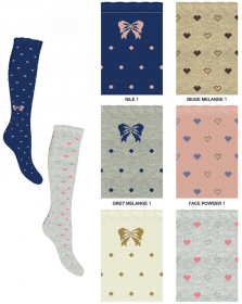 Calza Coveri bambina gamba lunga caldo cotone fantasia Aurora 281