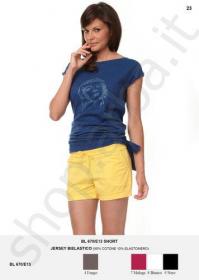 Pantaloncino corto per donna con tasche in cotone BL670