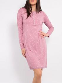 Camicia da notte elegante per donna manica lunga viscosa SieLei LV25