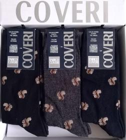 Enrico Coveri Calza corta caldo cotone invernale Scoiattoli leaf 214