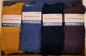 Calza corta donna estremamente morbida seta e cashmere touch V530