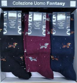 Calza lunga caldo cotone invernale Bassotti e Volpine Enrico Coveri Animal Line 13
