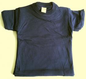T-shirt bimbo/a 100% cotone colore BLU tinta unita