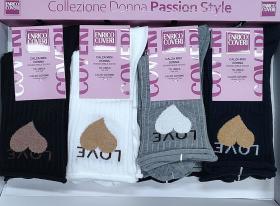 Calza Coveri donna gamba corta senza elastico caldo cotone invernale Chanel 13