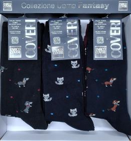 Calza corta caldo cotone invernale cani e volpi Enrico Coveri Creature Line 11