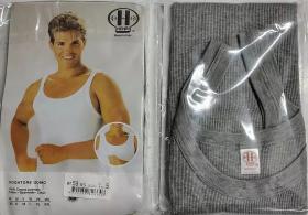 Canotta cotone 100% a costina spalla stretta Henri 59 colore BLU