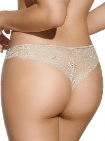 Brasiliana invisibile in prezioso pizzo e tulle nudo Selene Irina